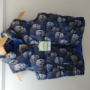 Old Navy Skull Puff Vest Size 6-7 Kids